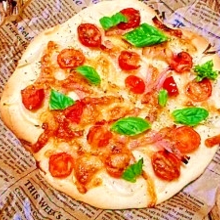 【うま塩】生地が美味しい☆超簡単ピザ